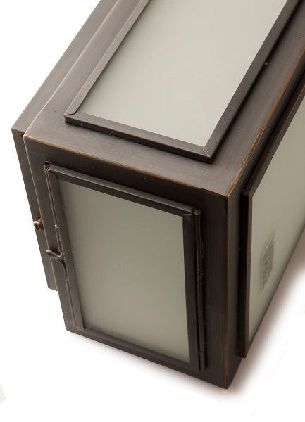 Lille Outdoor Wall Light Medium Frosted Glass