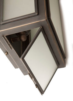 Lille Outdoor Wall Light Medium Frosted Glass