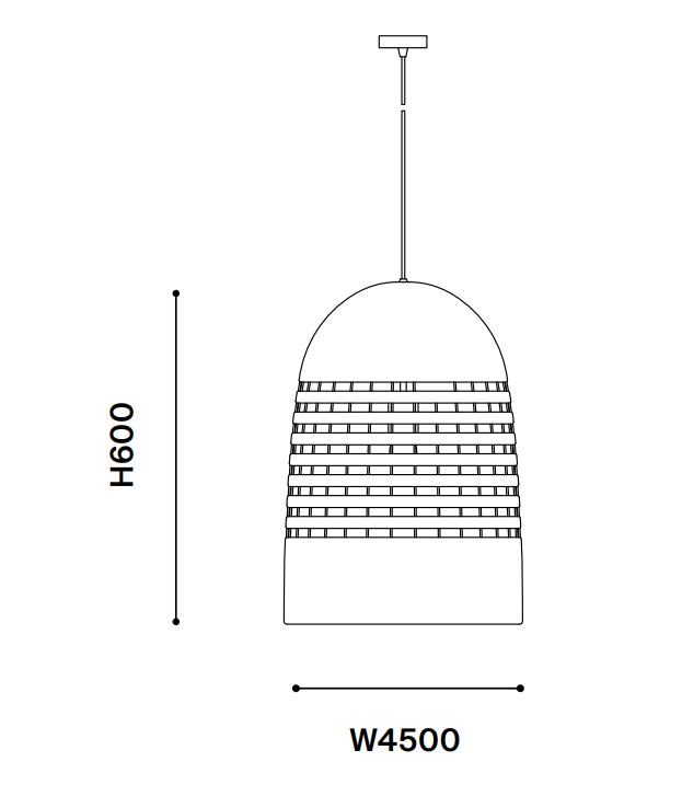Malik Rattan Pendant