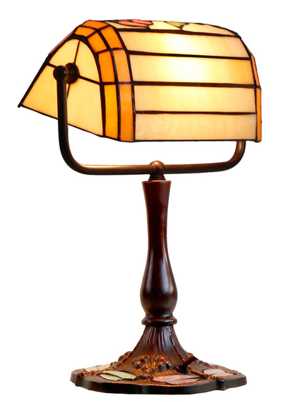 Mariposa Butterfly Leadlight Bankers Lamp