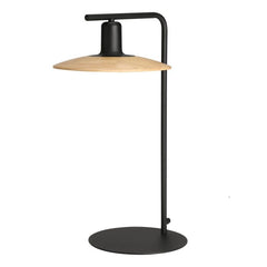Mayazes Table Lamp Black & Wood