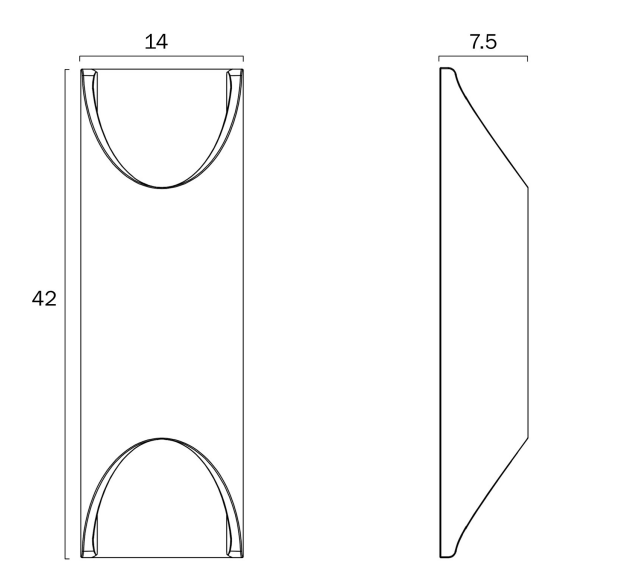 Mazal Gypsum Up/Down Wall Light