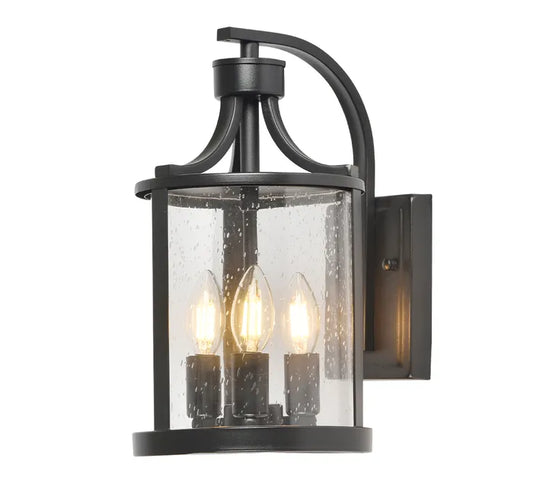 Melton Exterior Wall Light Black