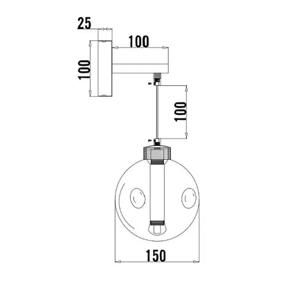 Meteor 1LT LED Wall Light