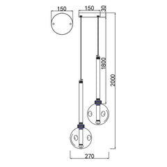 Meteor 2LT LED Pendant
