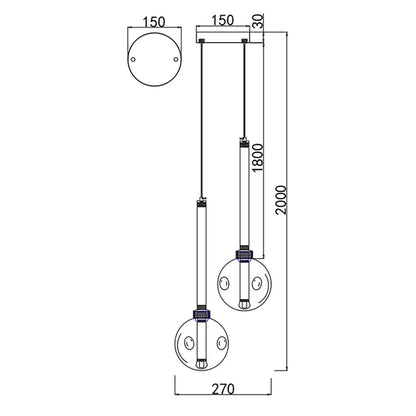 Meteor 2LT LED Pendant