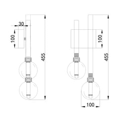 Meteor 2LT LED Wall Light