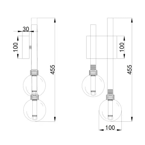 Meteor 2LT LED Wall Light