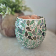 Mosaic Vase Salt Lamps