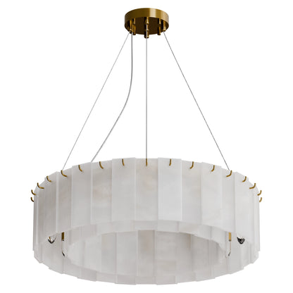 Mirage Round Alabaster Pendant
