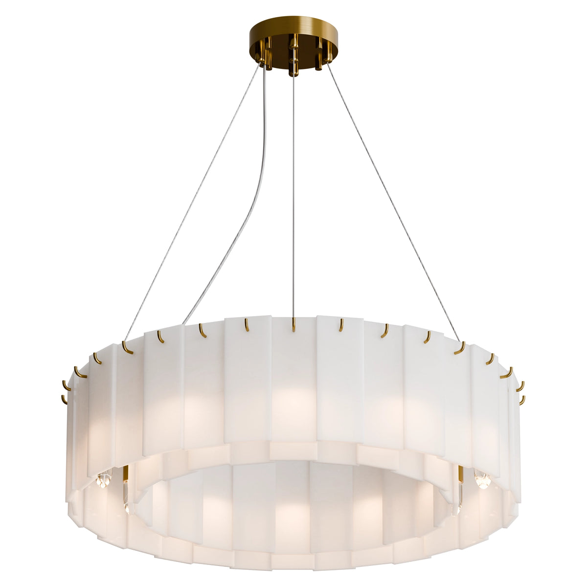 Mirage Round Alabaster Pendant