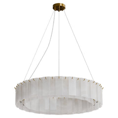 Mirage Round Alabaster Pendant
