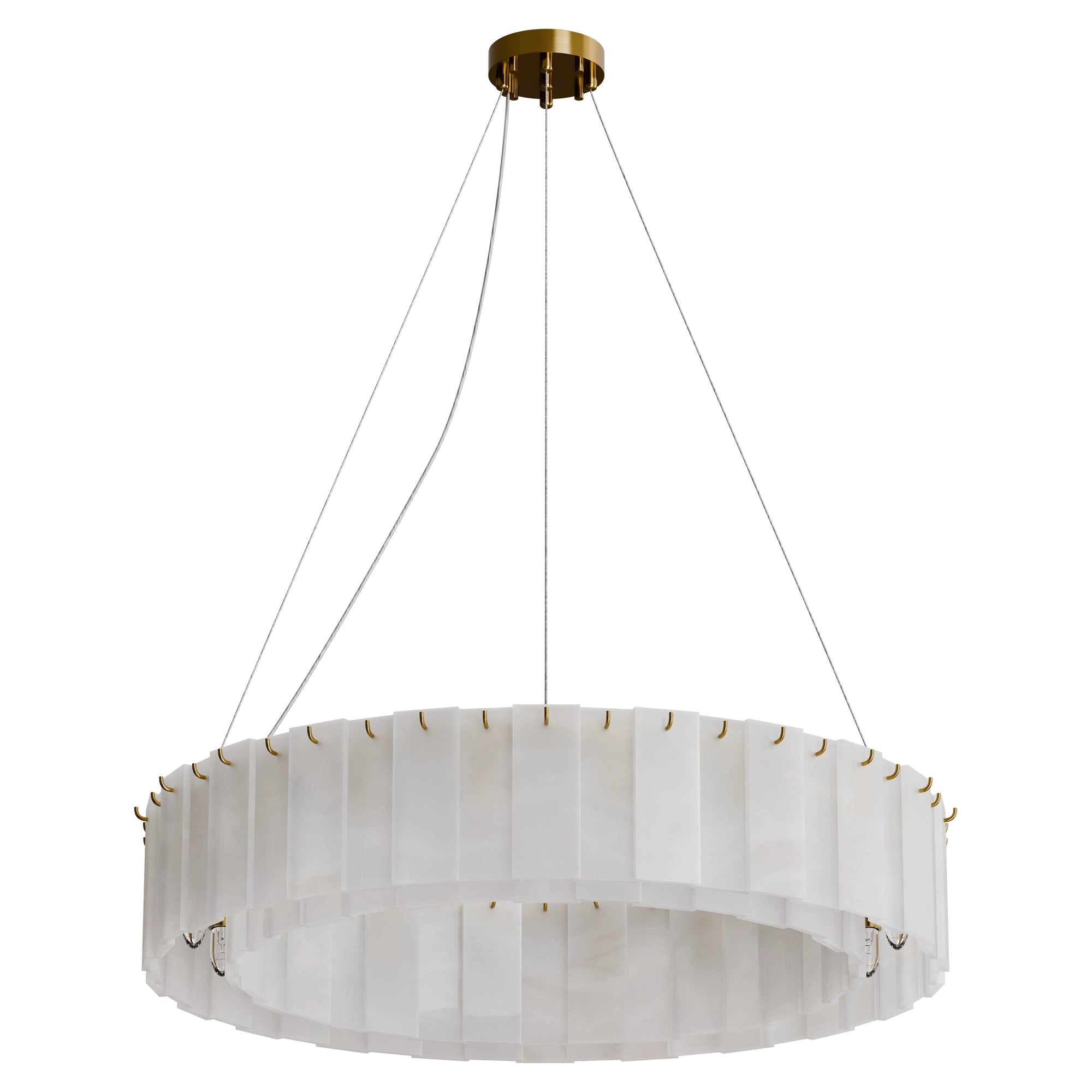 Mirage Round Alabaster Pendant