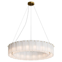 Mirage Round Alabaster Pendant