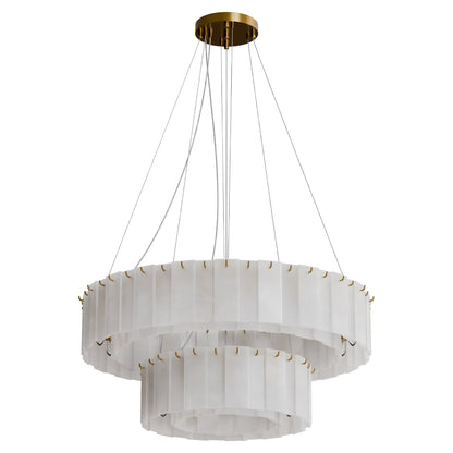 Mirage 2 Tier Alabaster Pendant