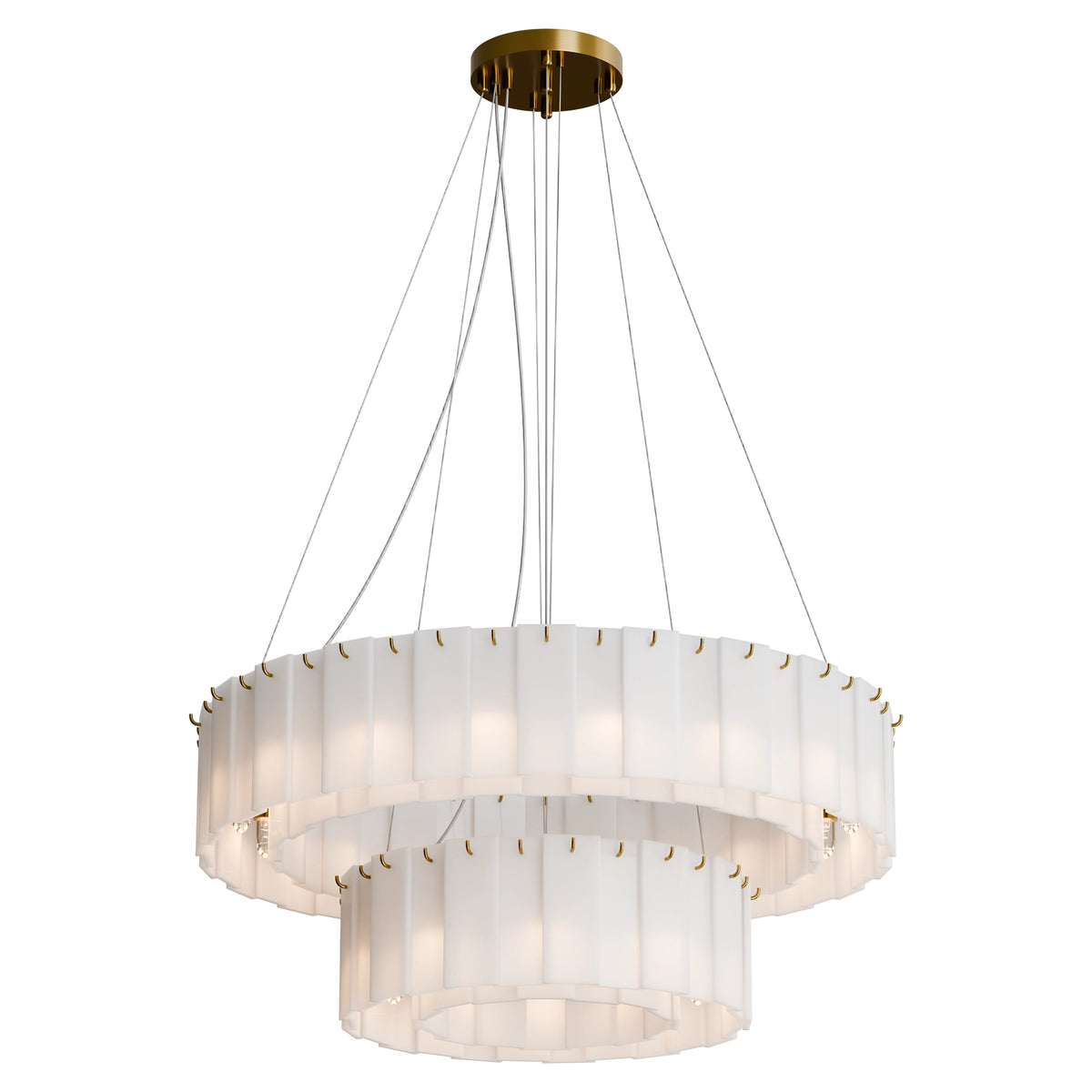 Mirage 2 Tier Alabaster Pendant