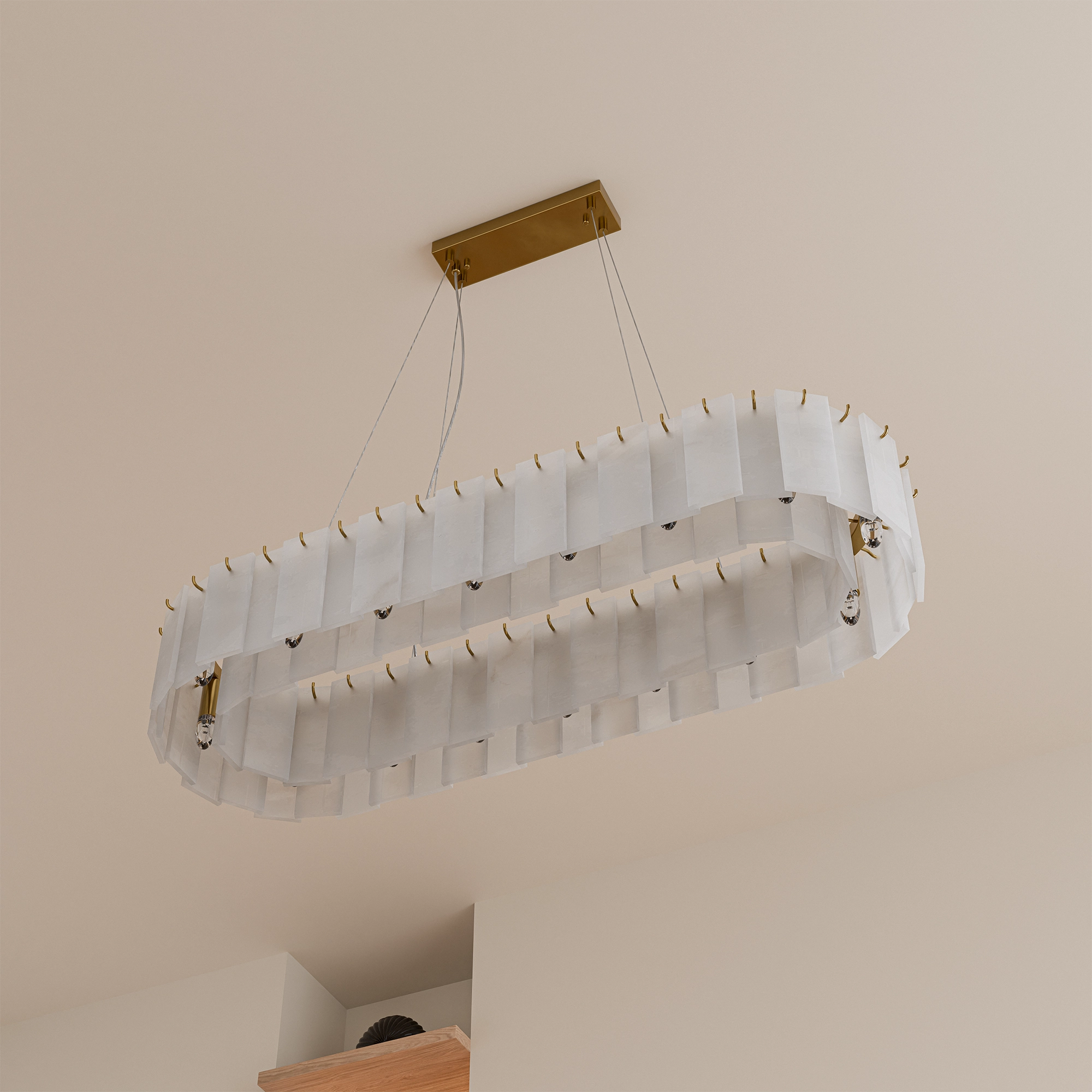 Mirage Linear Alabaster Pendant