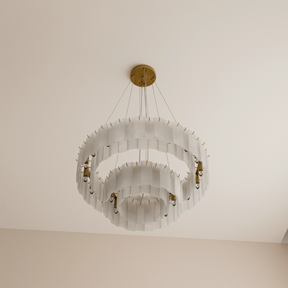 Mirage 2 Tier Alabaster Pendant
