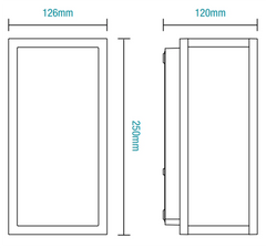 Mirage 12W LED Exterior Wall Light