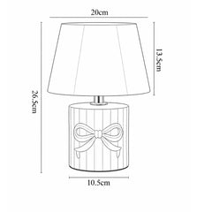 Miri Ribbon Bow Ceramic Table Lamp