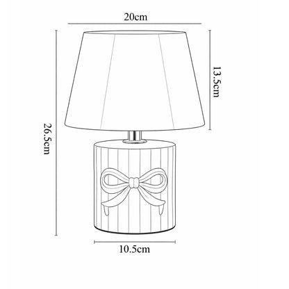 Miri Ribbon Bow Ceramic Table Lamp