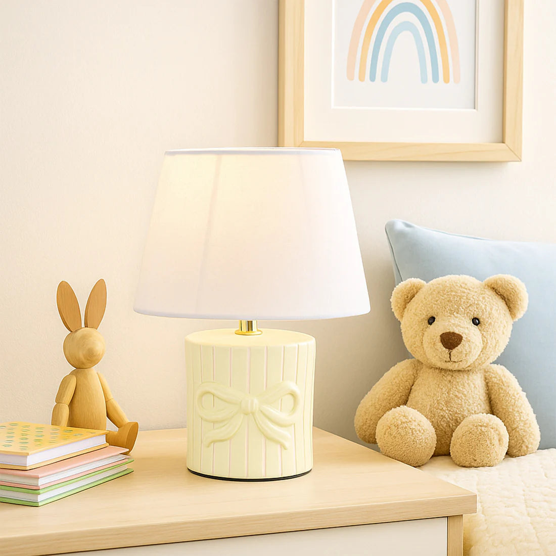 Miri Ribbon Bow Ceramic Table Lamp