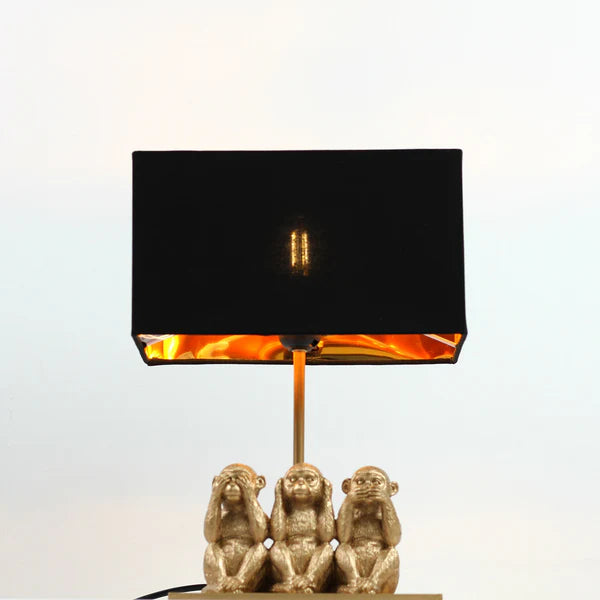 Three Monkeys Table Lamp