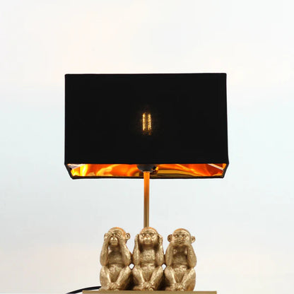 Three Monkeys Table Lamp