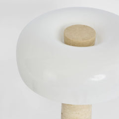 Morel Travertine Table Lamp