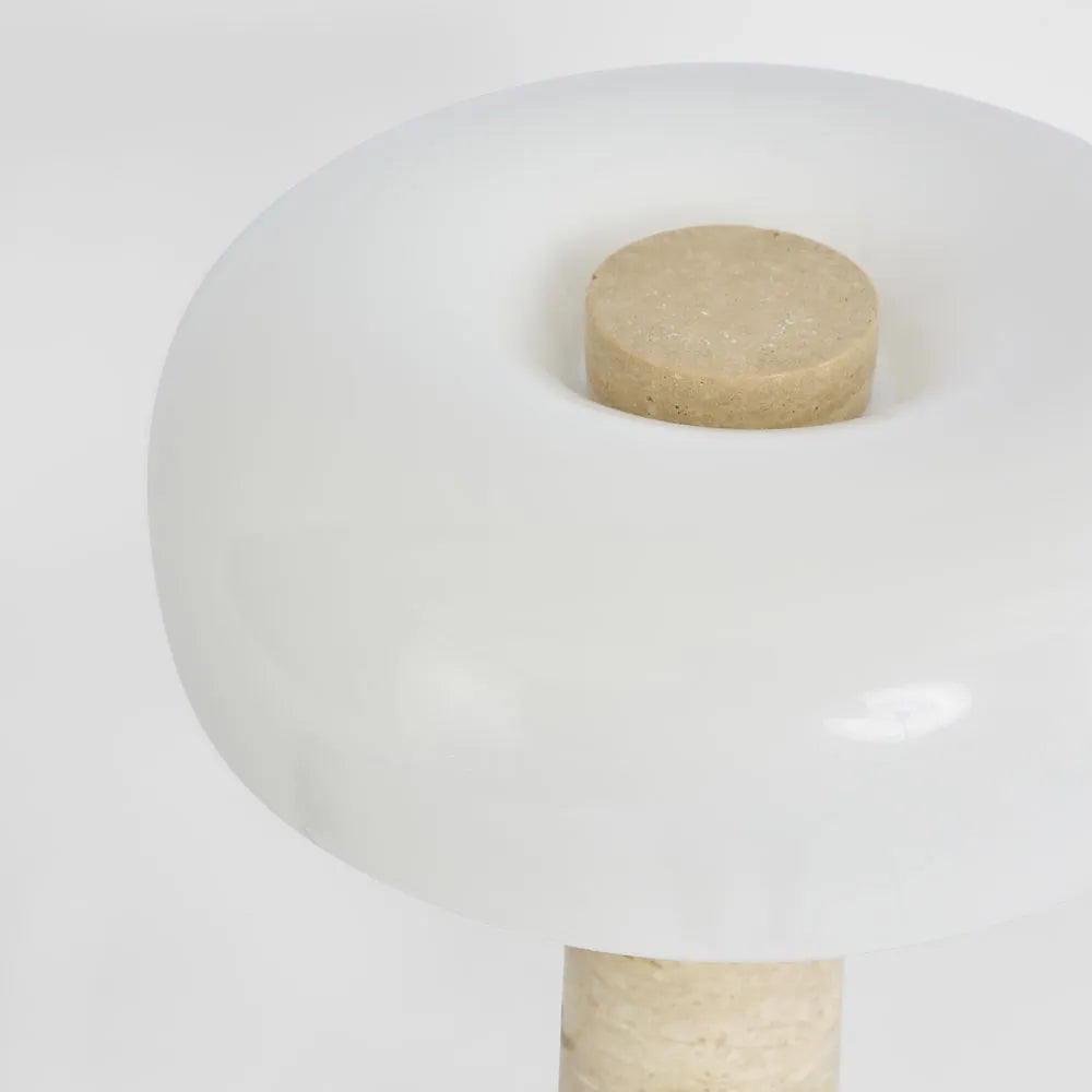 Morel Travertine Table Lamp
