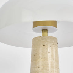 Morel Travertine Table Lamp