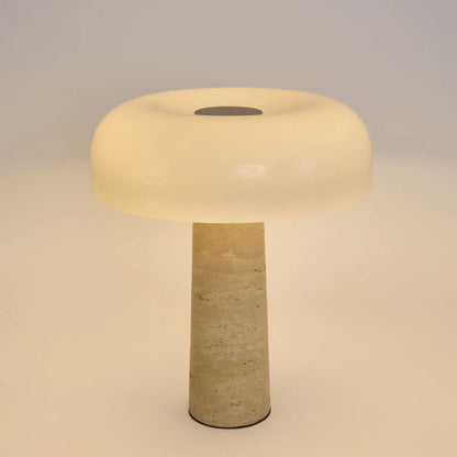 Morel Travertine Table Lamp