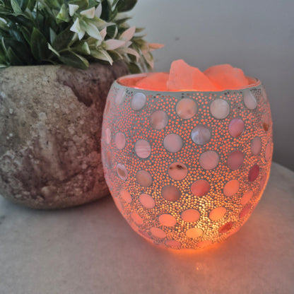 Mosaic Vase Salt Lamps