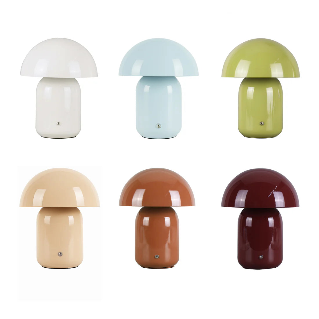 Mushroom Rechargeable USB Touch Table Lamp