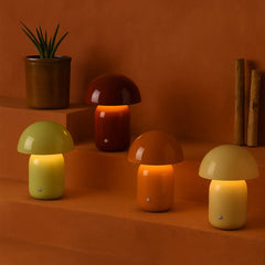 Mushroom Rechargeable USB Touch Table Lamp