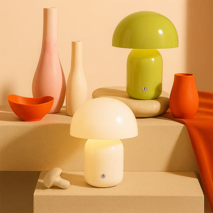 Mushroom Rechargeable USB Touch Table Lamp