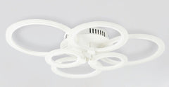 Mykonos 60w Tri-Colour LED Ceiling Light White & Remote