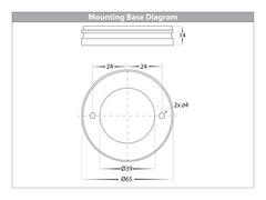 Nella 12w LED Rotatable Surface Mounted Downlight Black 240v