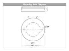 Nella 12w LED Rotatable Surface Mounted Downlight White 240v