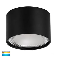 Nella 12w LED Surface Mounted Downlight Black 240v