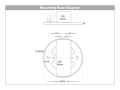 Nella 12w LED Surface Mounted Downlight White 240v