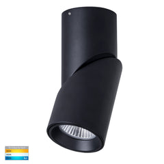 Nella 12w LED Rotatable Surface Mounted Downlight Black 240v