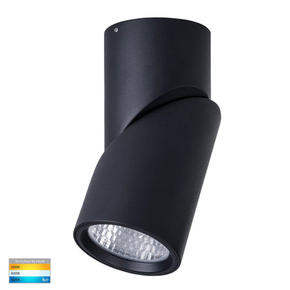 Nella 18w LED Rotatable Surface Mounted Downlight Black 240v