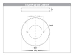 Nella 18w LED Rotatable Surface Mounted Downlight White 240v
