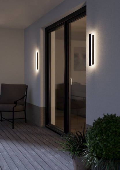 Neviano Small LED Wall Light Black