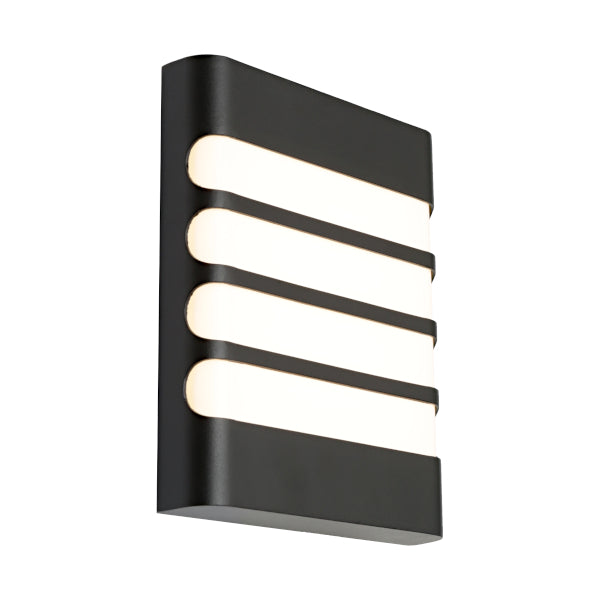 Odessa Grill LED Exterior Wall Light Black