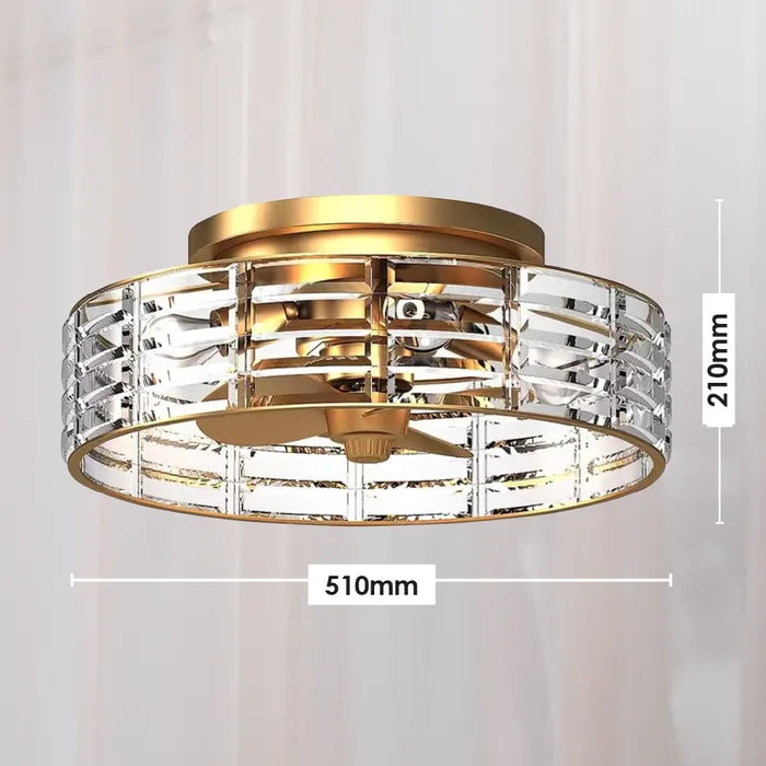 Odyssey 22" DC Light Fan Gold