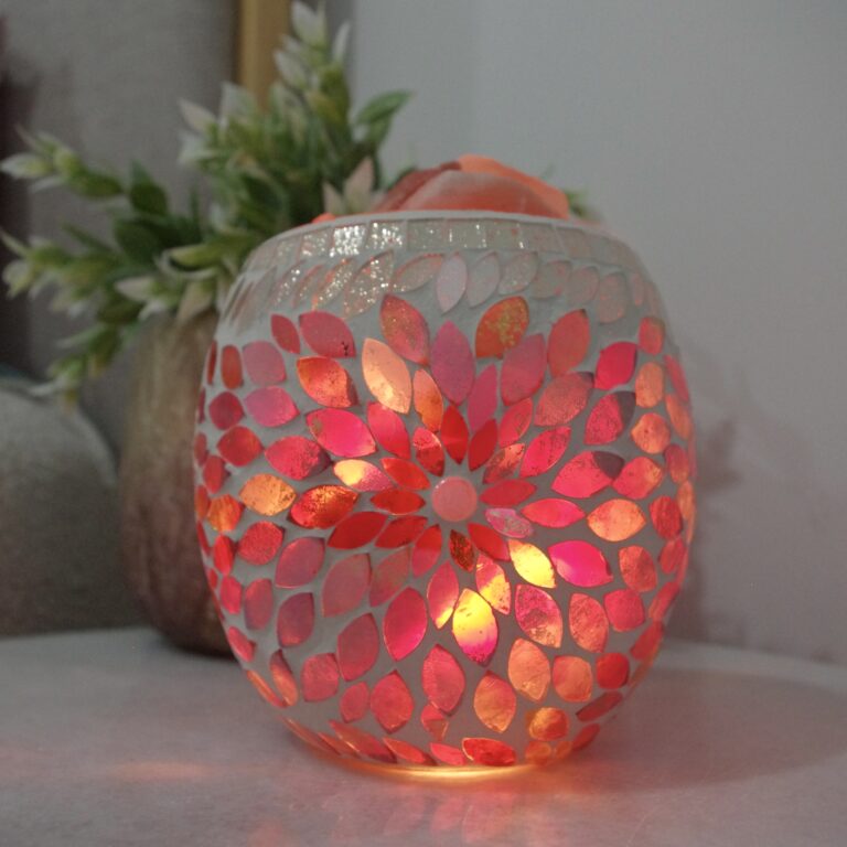 Mosaic Vase Salt Lamps