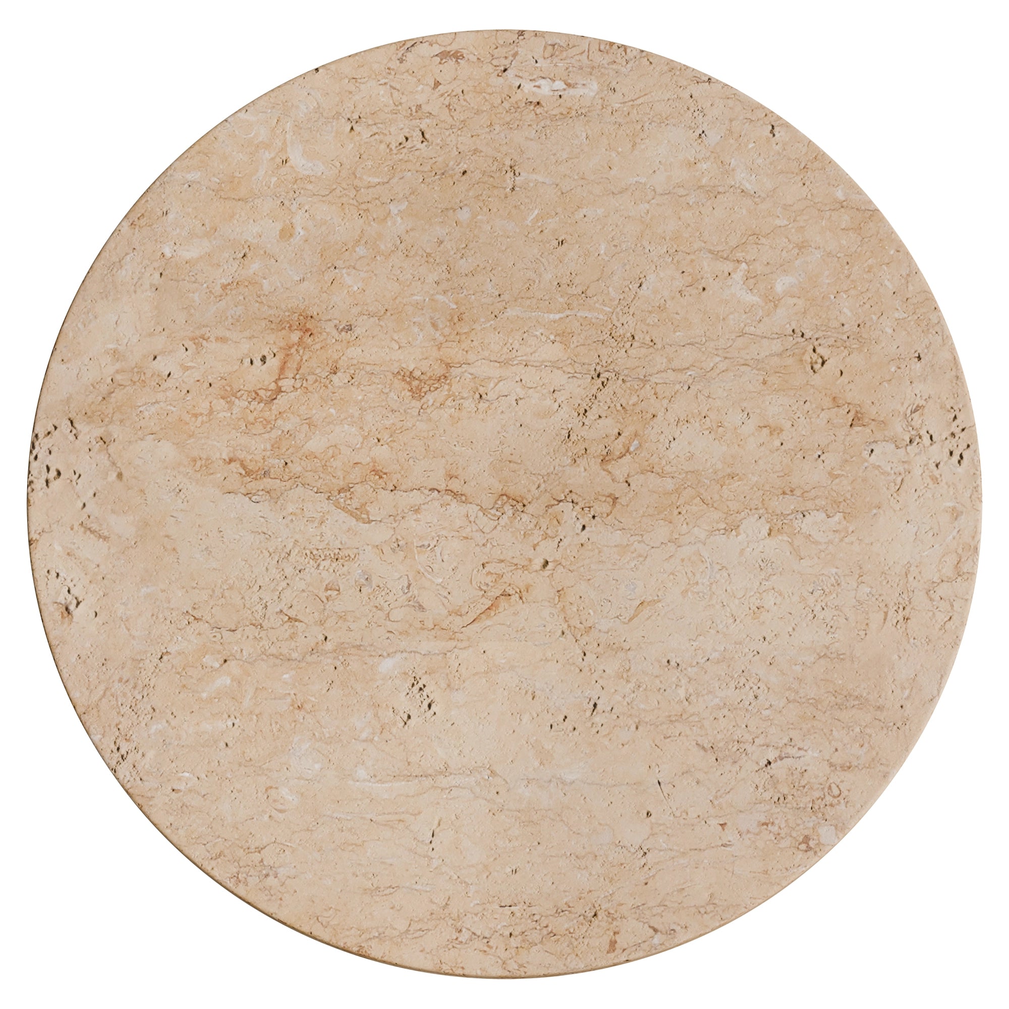 Orville Travertine Eclipse Round Wall Light