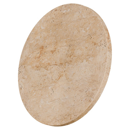 Orville Travertine Eclipse Round Wall Light